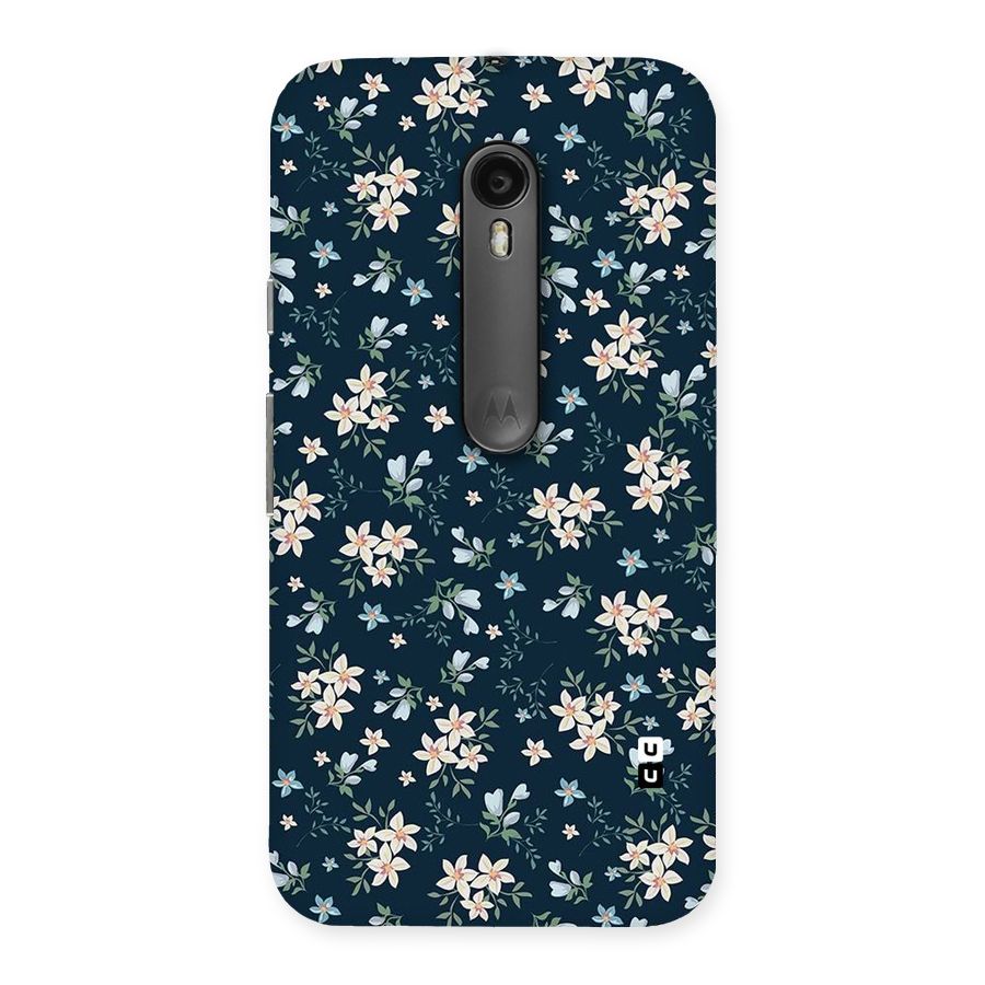 Floral Blue Bloom Back Case for Moto G Turbo