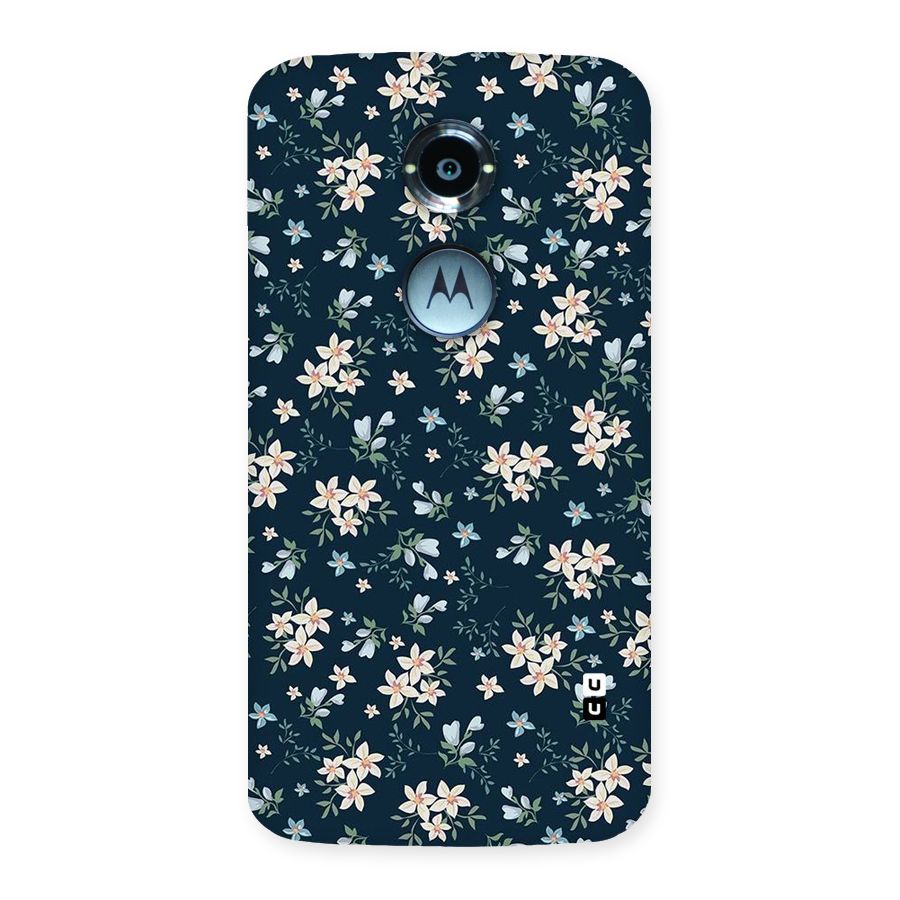 Floral Blue Bloom Back Case for Moto X 2nd Gen