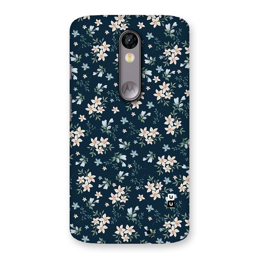 Floral Blue Bloom Back Case for Moto X Force