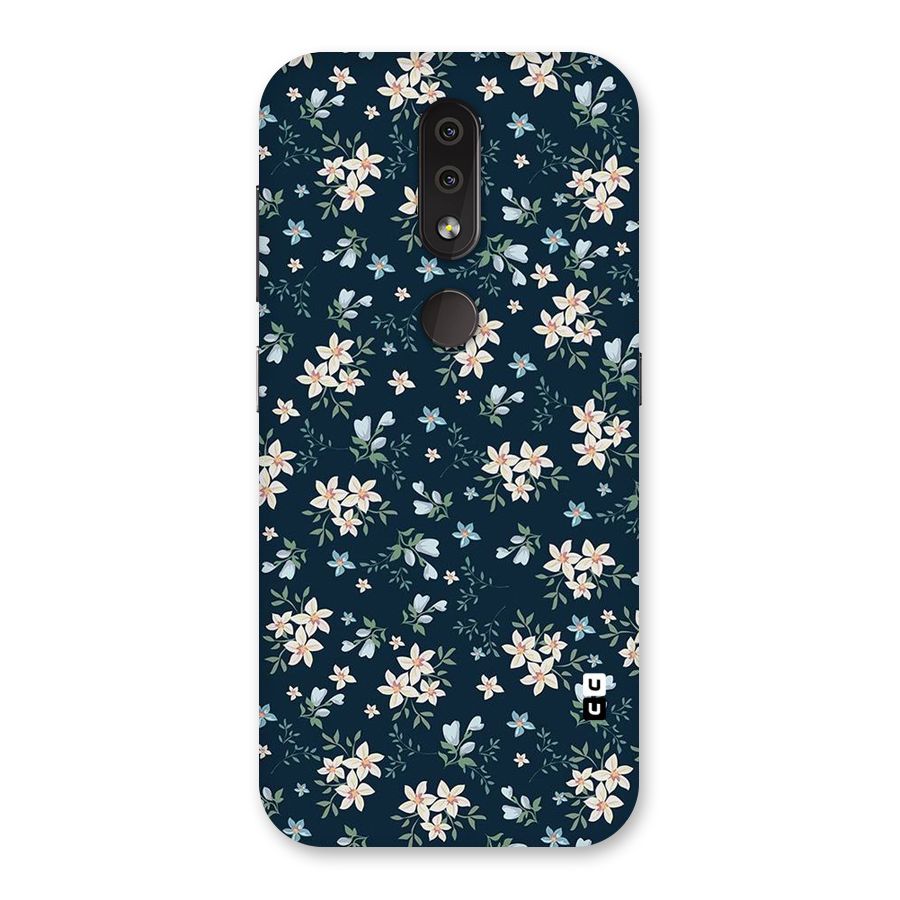 Floral Blue Bloom Back Case for Nokia 4.2