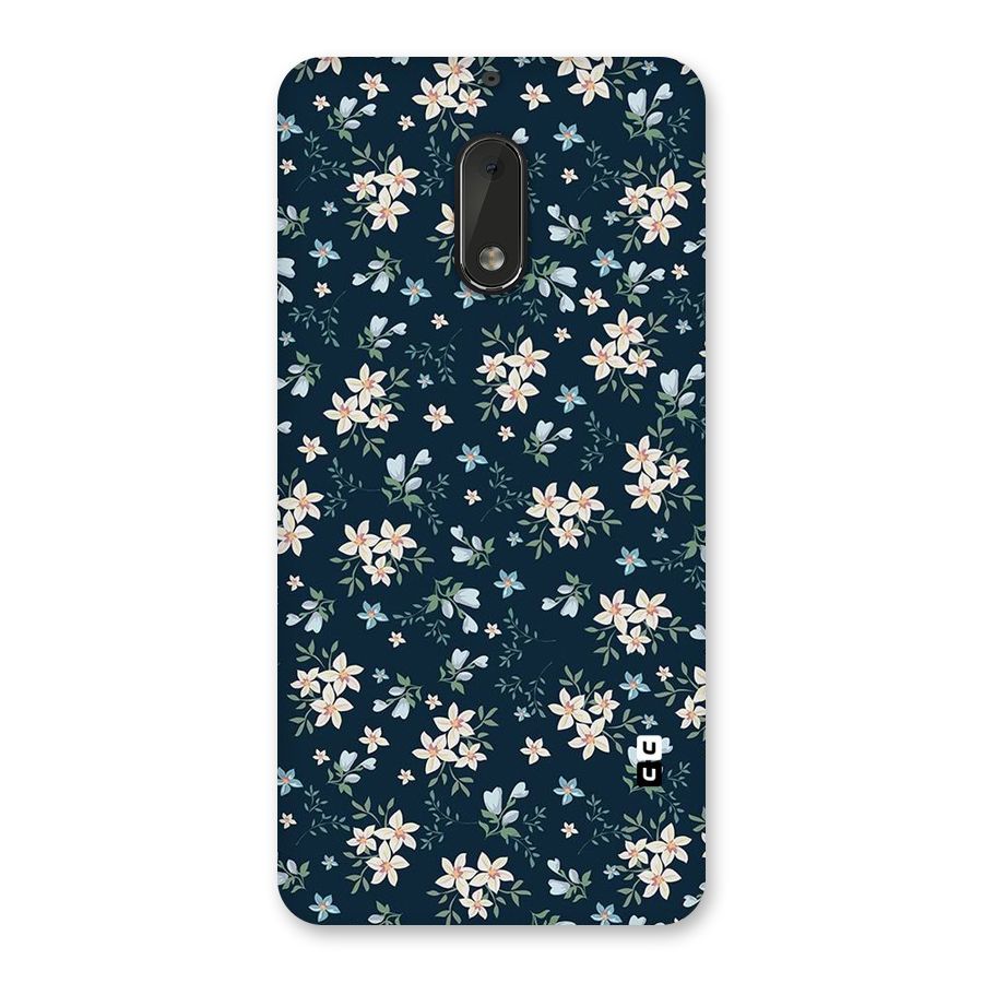 Floral Blue Bloom Back Case for Nokia 6
