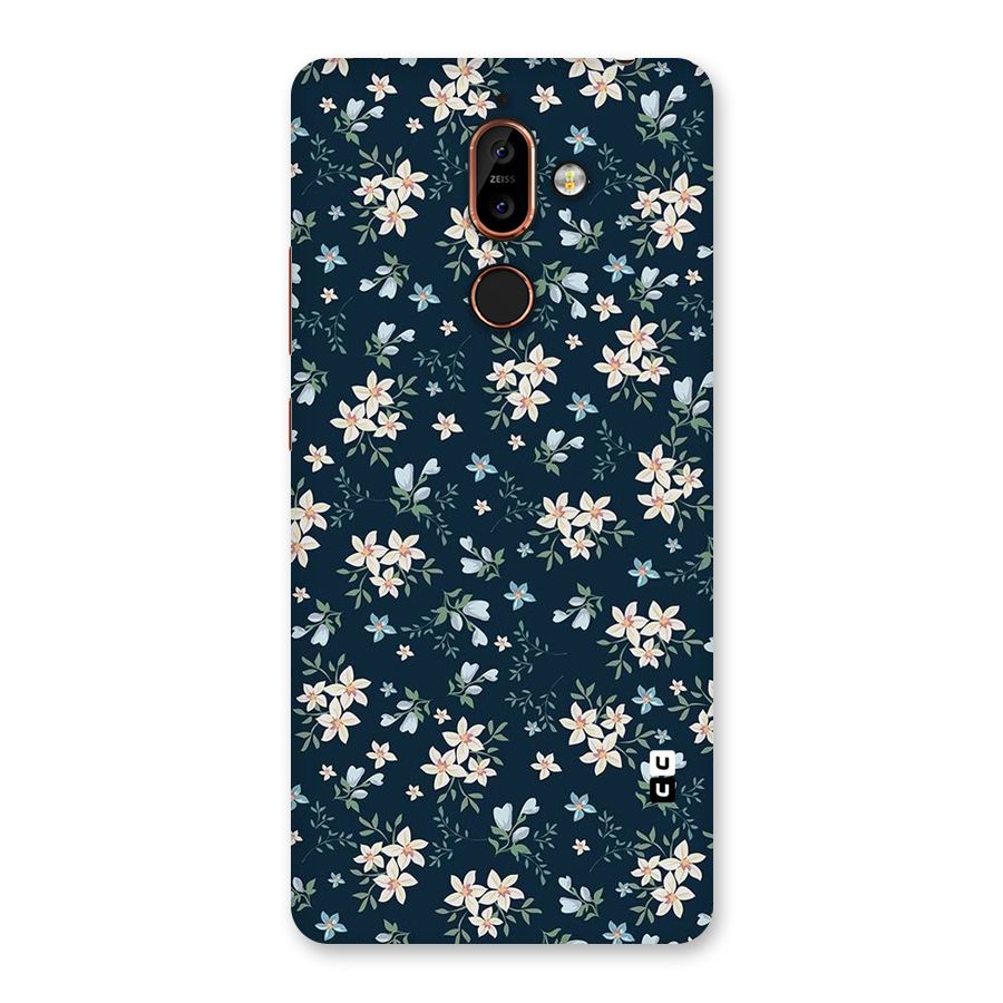 Floral Blue Bloom Back Case for Nokia 7 Plus