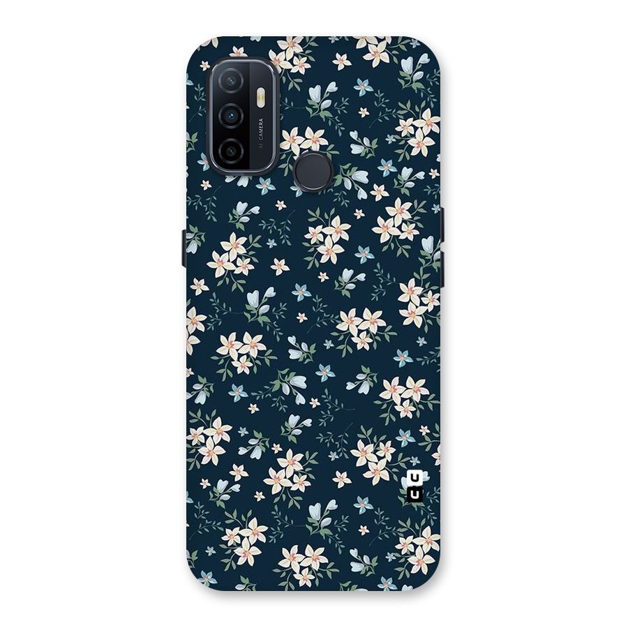 Floral Blue Bloom Back Case for Oppo A32