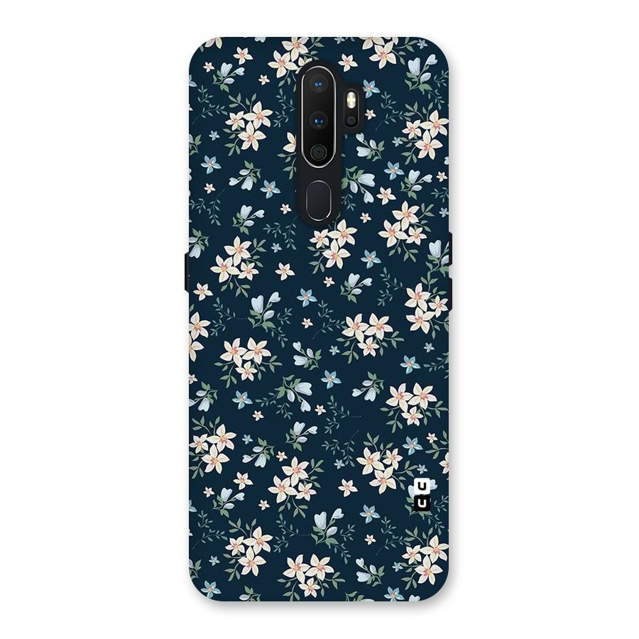 Floral Blue Bloom Back Case for Oppo A5 (2020)