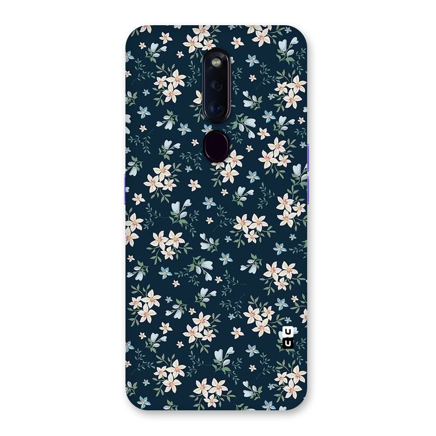Floral Blue Bloom Back Case for Oppo F11 Pro