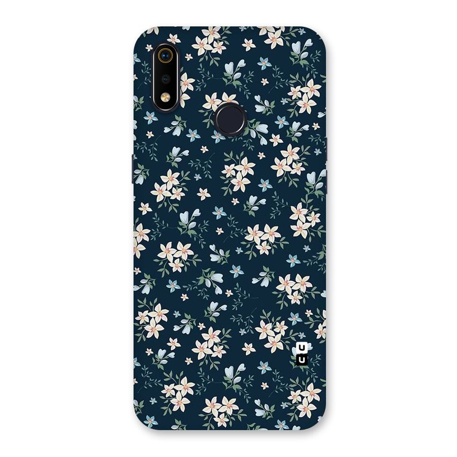 Floral Blue Bloom Back Case for Realme 3i