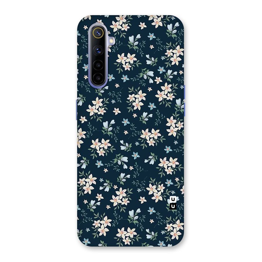 Floral Blue Bloom Back Case for Realme 6i