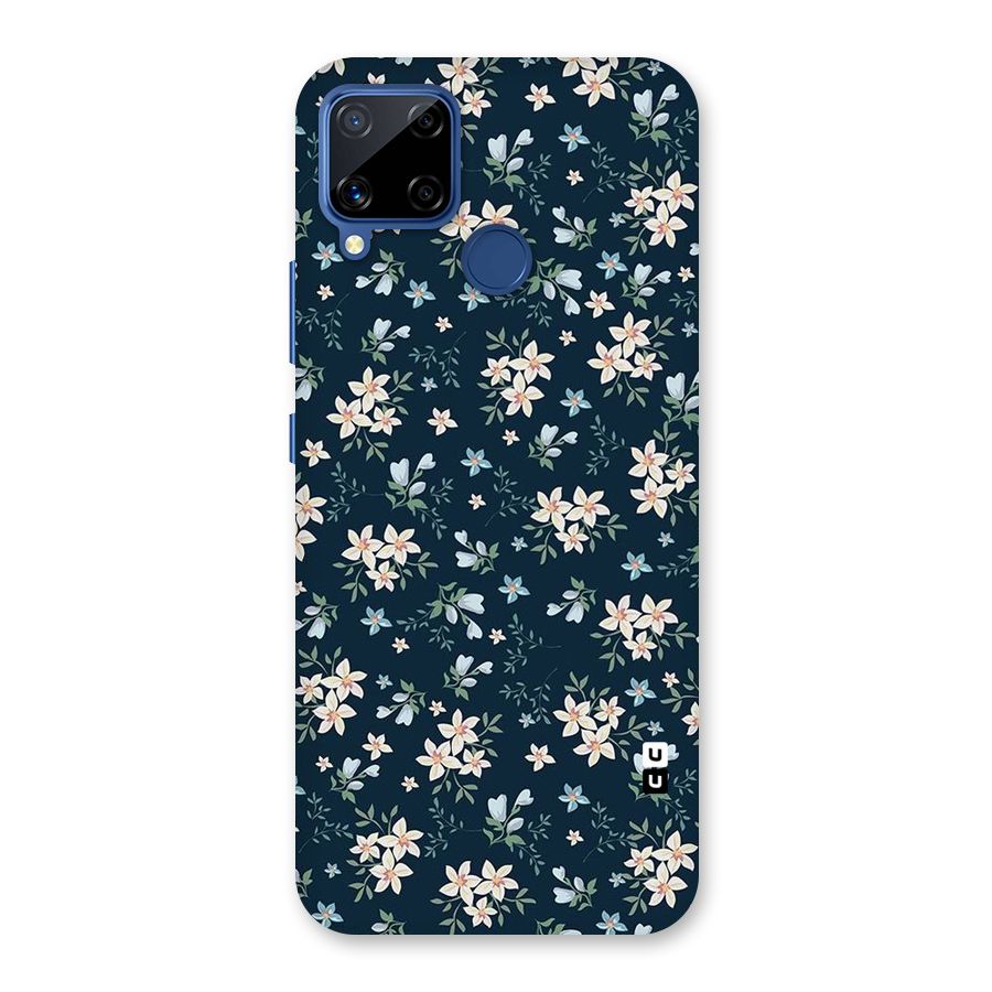 Floral Blue Bloom Back Case for Realme C15