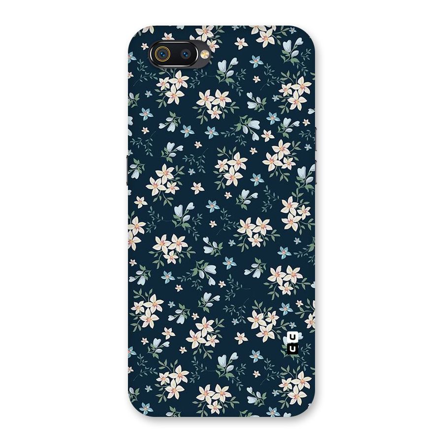 Floral Blue Bloom Back Case for Realme C2