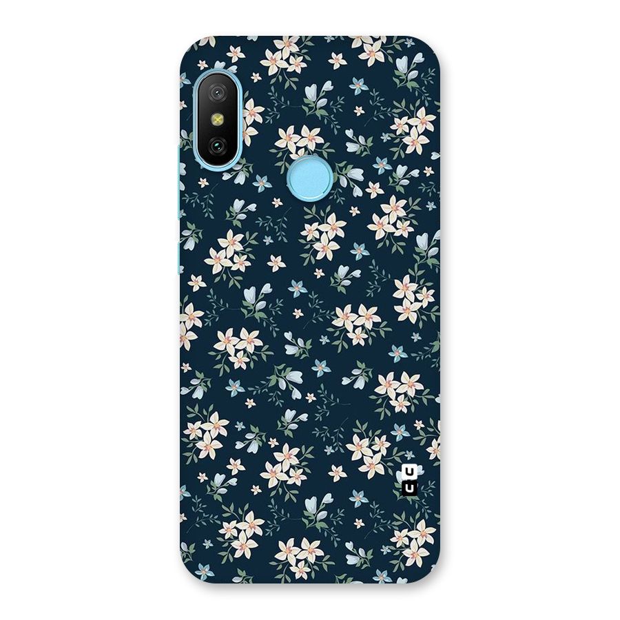 Floral Blue Bloom Back Case for Redmi 6 Pro