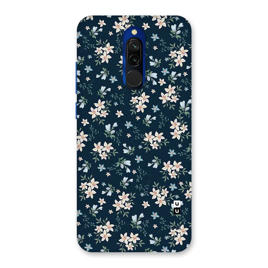 Floral Blue Bloom Back Case for Redmi 8