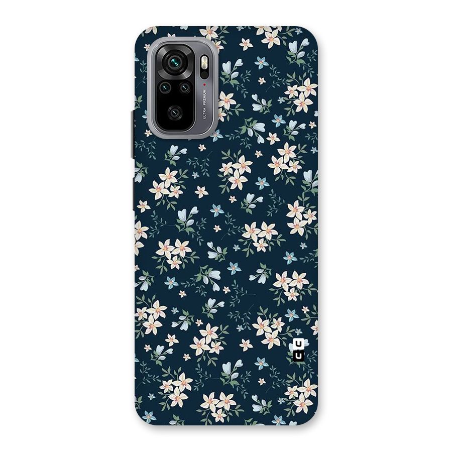 Floral Blue Bloom Back Case for Redmi Note 10