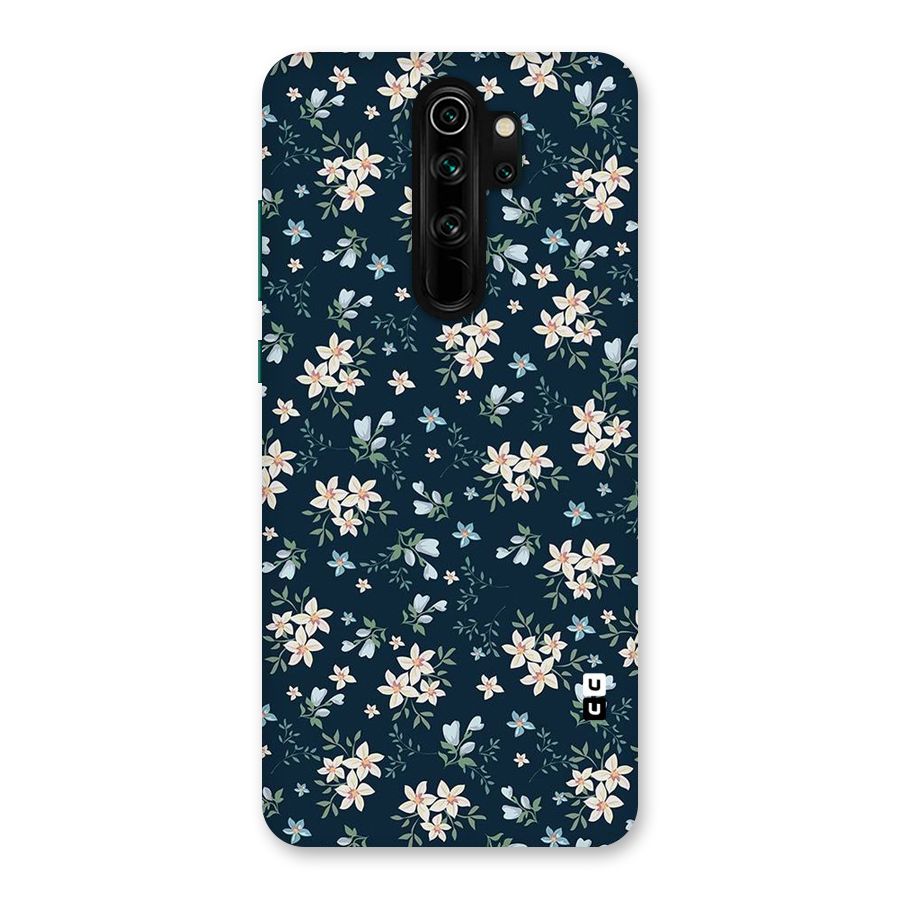 Floral Blue Bloom Back Case for Redmi Note 8 Pro