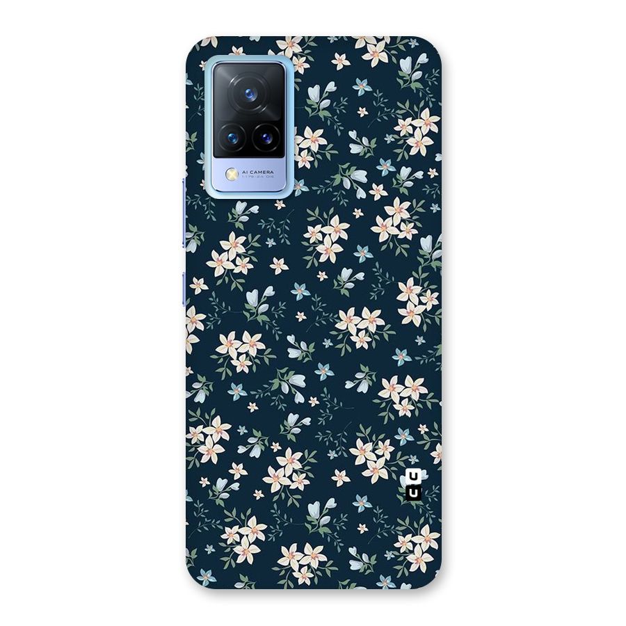 Floral Blue Bloom Back Case for Vivo V21 5G