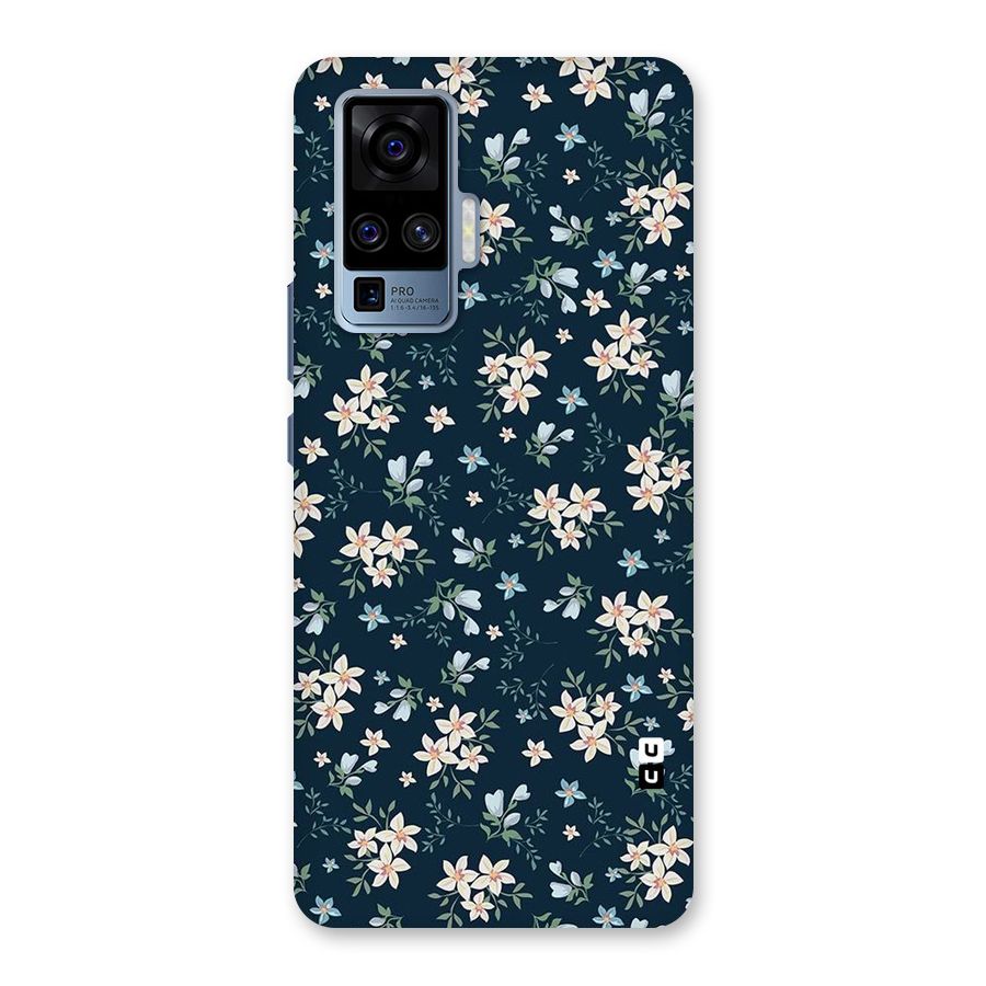 Floral Blue Bloom Back Case for Vivo X50 Pro
