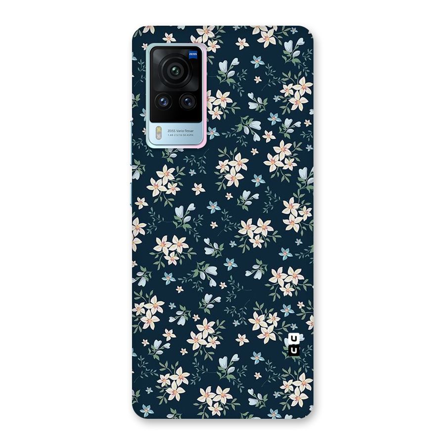 Floral Blue Bloom Back Case for Vivo X60 Pro