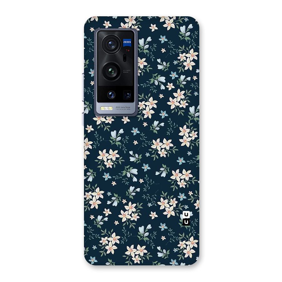 Floral Blue Bloom Back Case for Vivo X60 Pro Plus