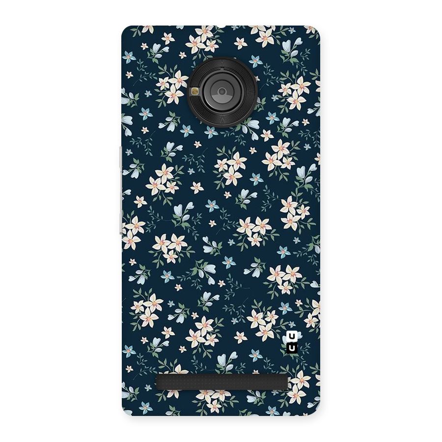 Floral Blue Bloom Back Case for Yu Yuphoria