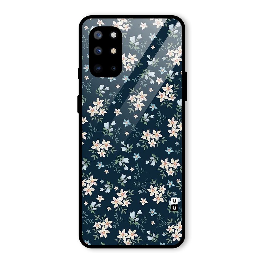 Floral Blue Bloom Glass Back Case for OnePlus 8T