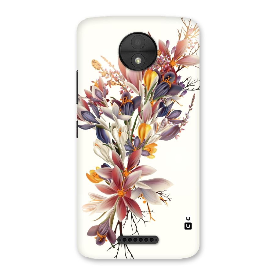 Floral Bouquet Back Case for Moto C