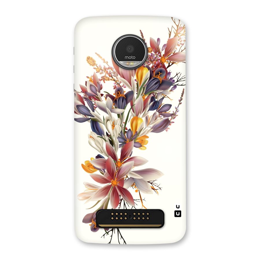 Floral Bouquet Back Case for Moto Z Play