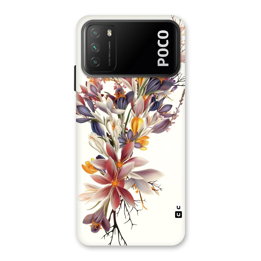 Floral Bouquet Back Case for Poco M3
