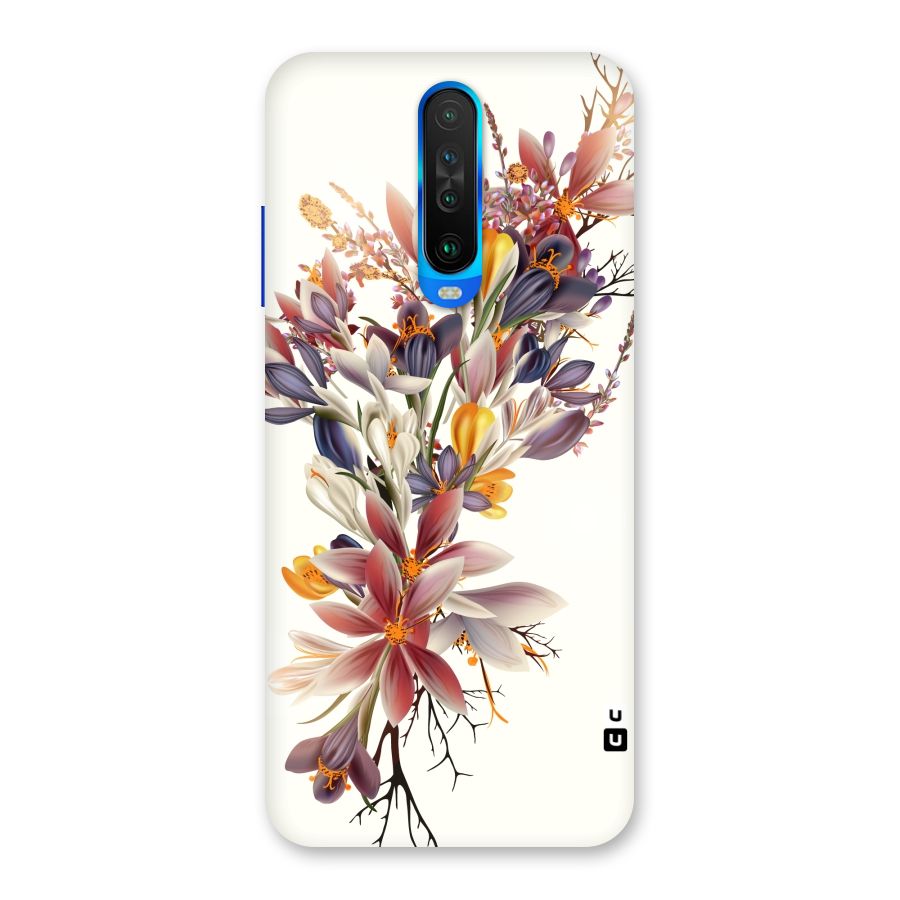 Floral Bouquet Back Case for Poco X2