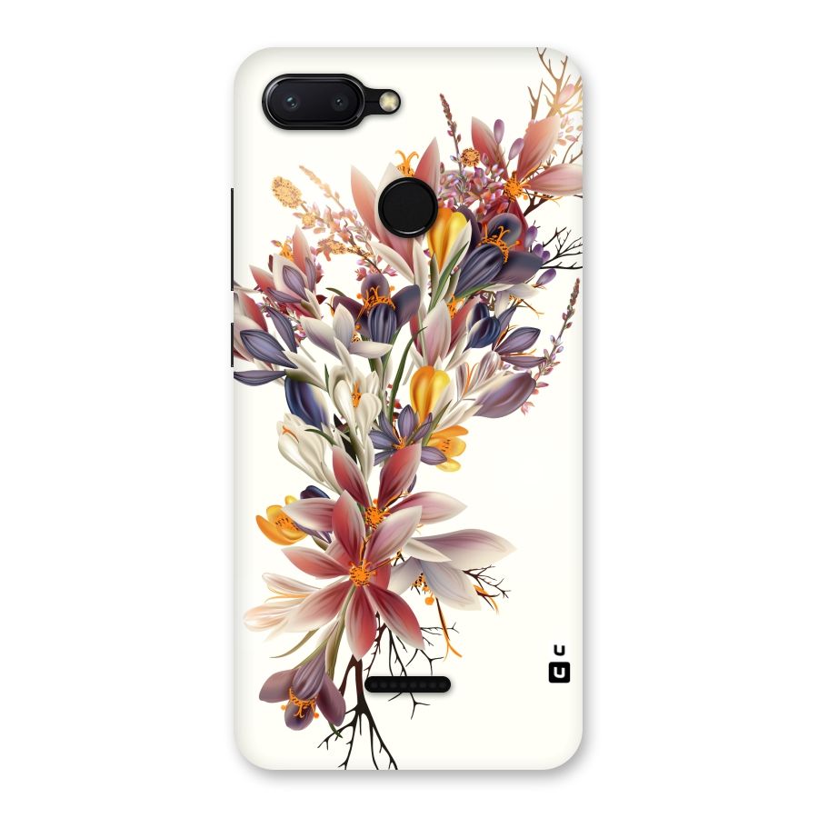 Floral Bouquet Back Case for Redmi 6