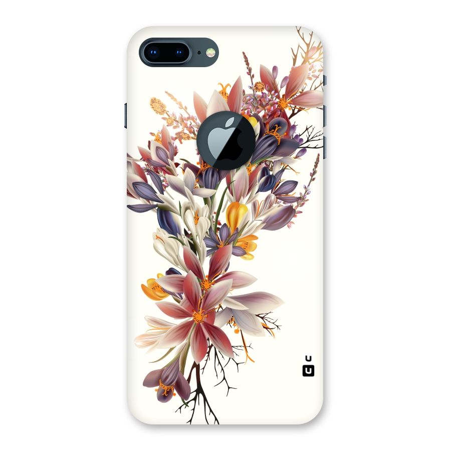 Floral Bouquet Back Case for iPhone 7 Plus Logo Cut