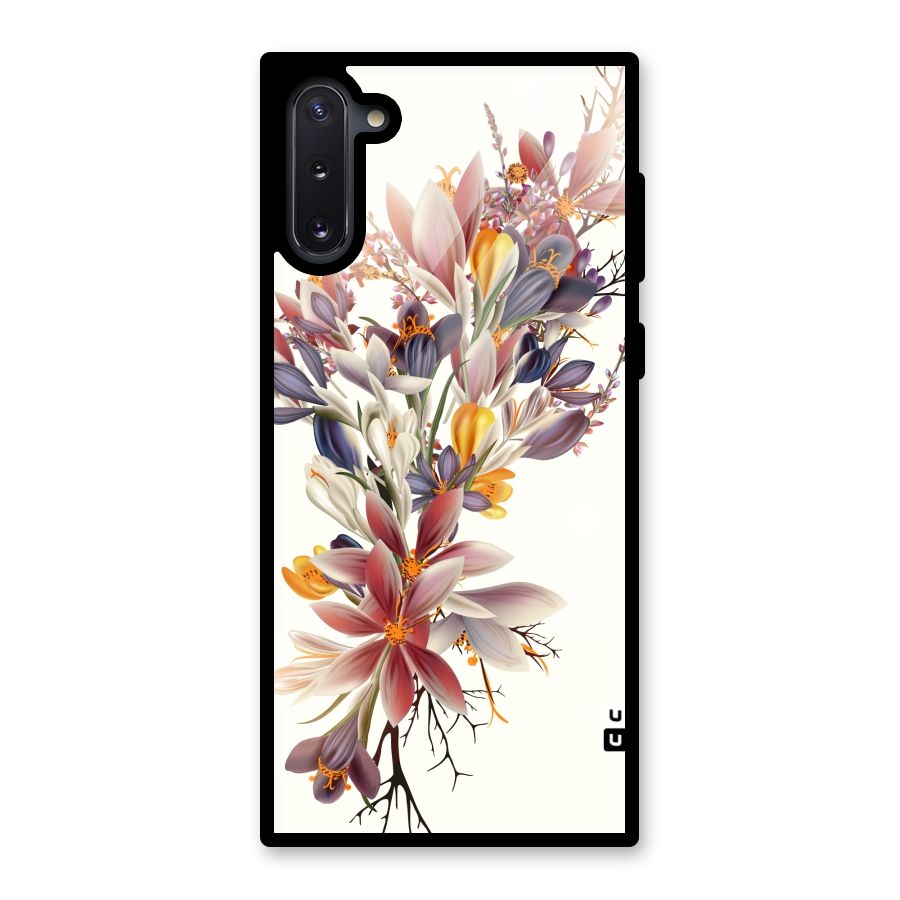 Floral Bouquet Glass Back Case for Galaxy Note 10