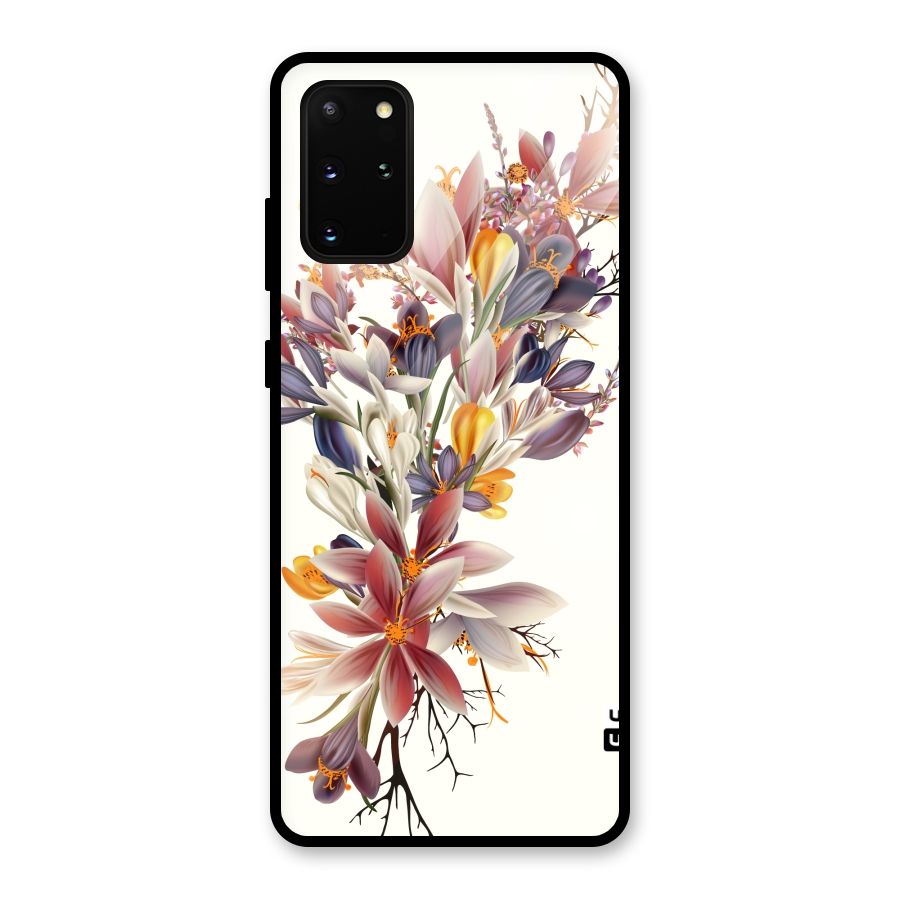 Floral Bouquet Glass Back Case for Galaxy S20 Plus