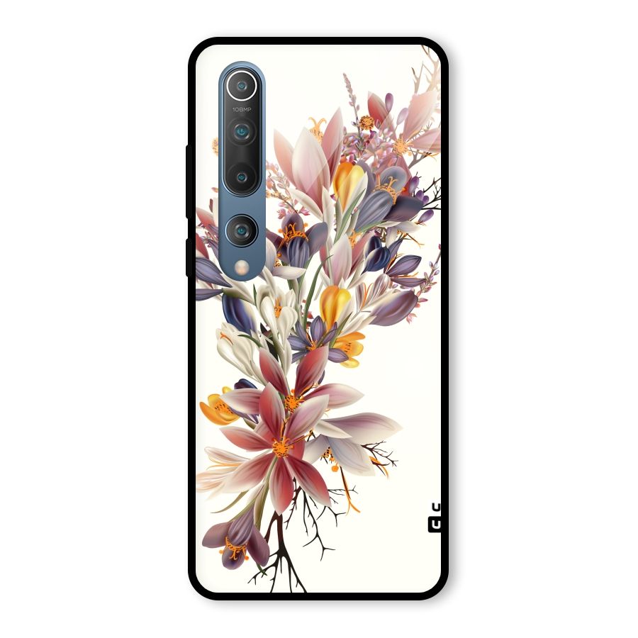 Floral Bouquet Glass Back Case for Mi 10