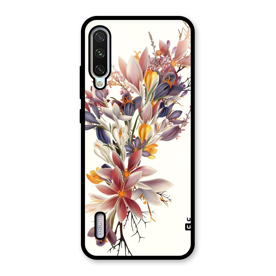Floral Bouquet Glass Back Case for Mi A3