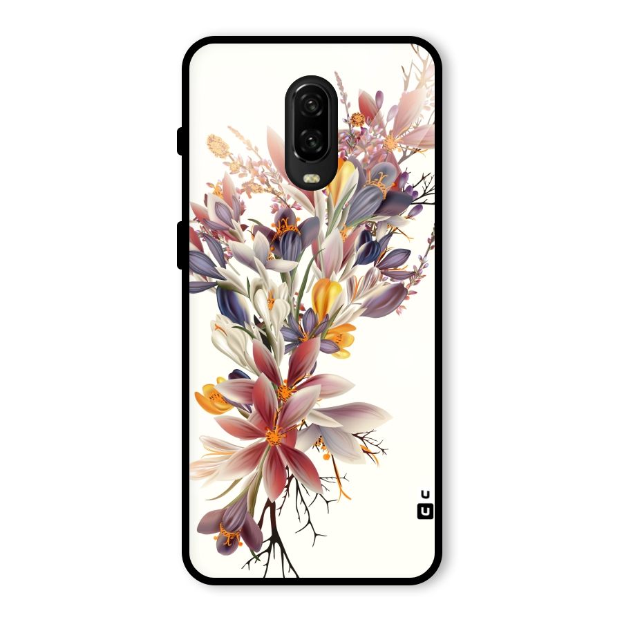 Floral Bouquet Glass Back Case for OnePlus 6T