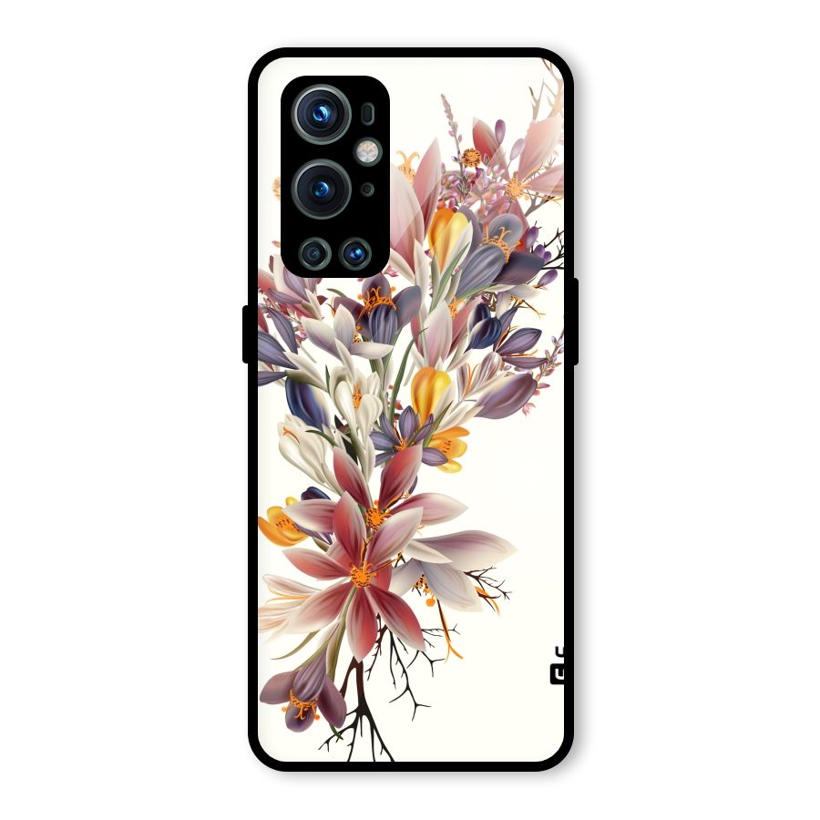 Floral Bouquet Glass Back Case for OnePlus 9 Pro