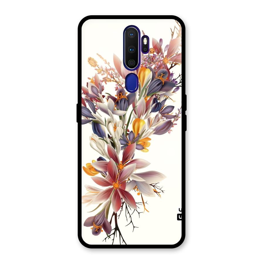 Floral Bouquet Glass Back Case for Oppo A9 (2020)