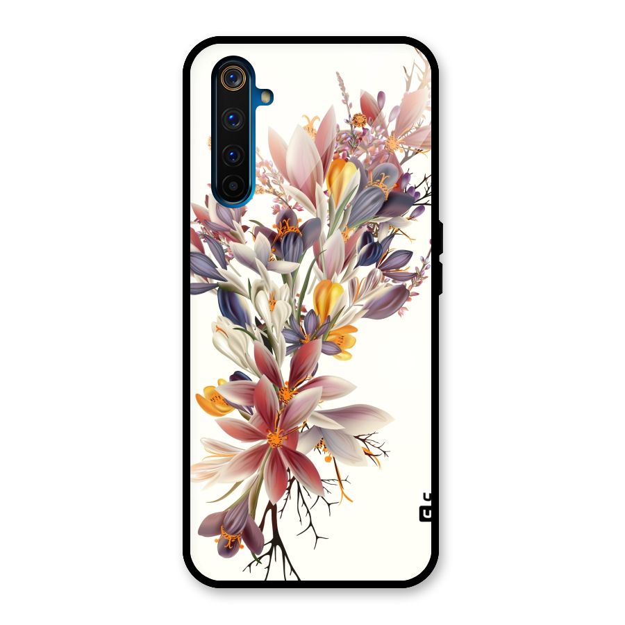 Floral Bouquet Glass Back Case for Realme 6 Pro