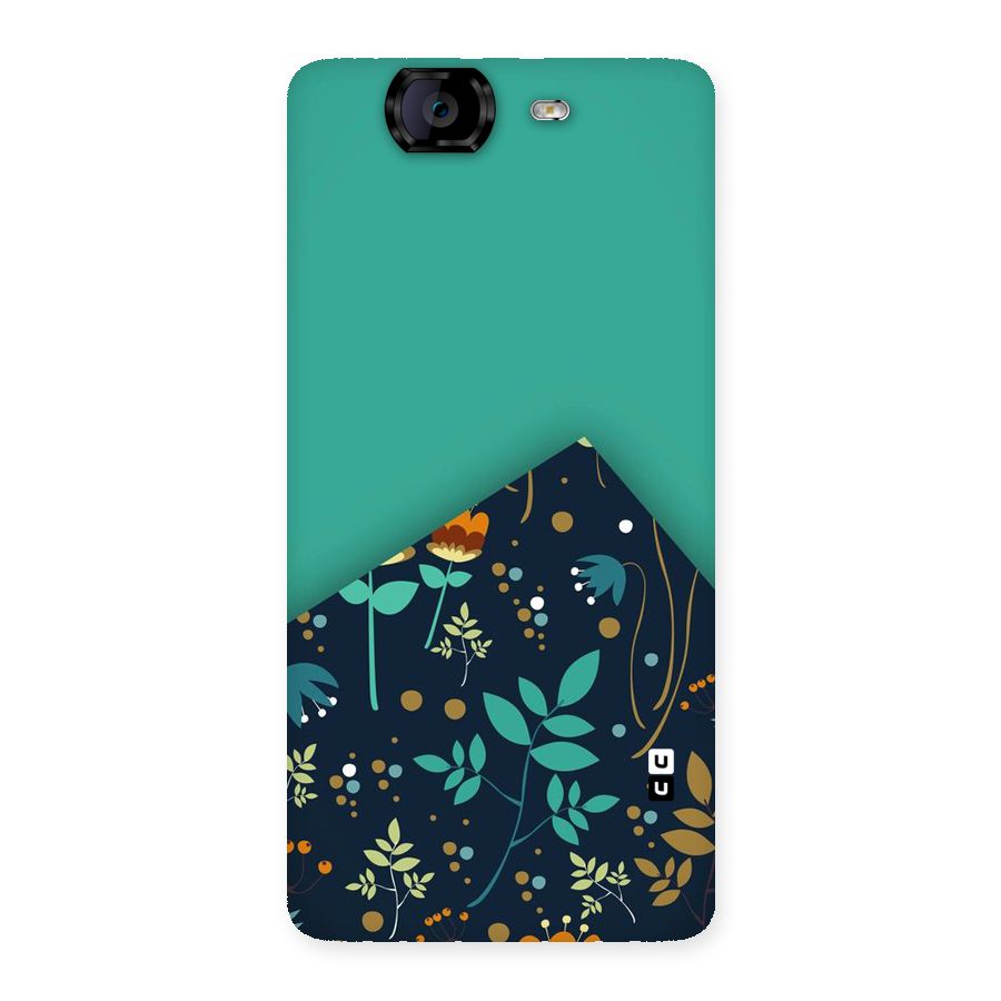 Floral Corner Back Case for Canvas Knight A350