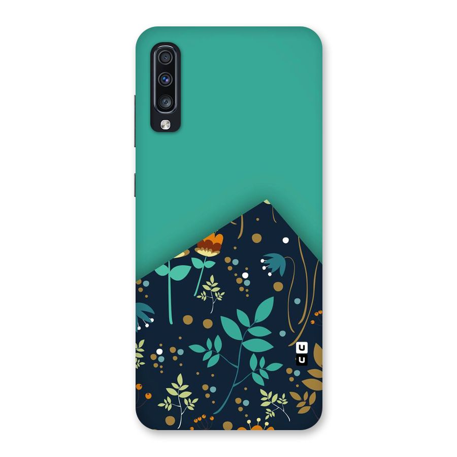 Floral Corner Back Case for Galaxy A70