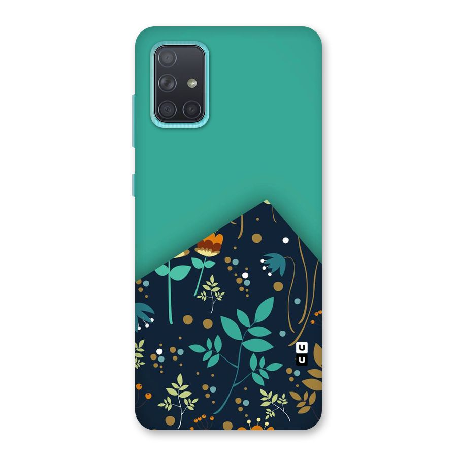 Floral Corner Back Case for Galaxy A71