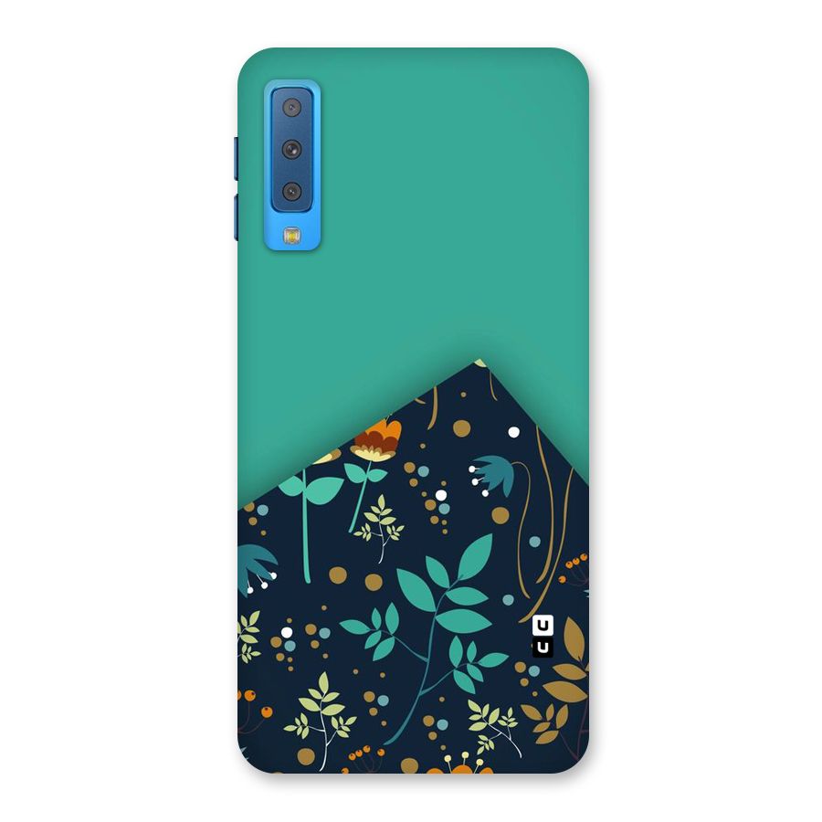 Floral Corner Back Case for Galaxy A7 (2018)