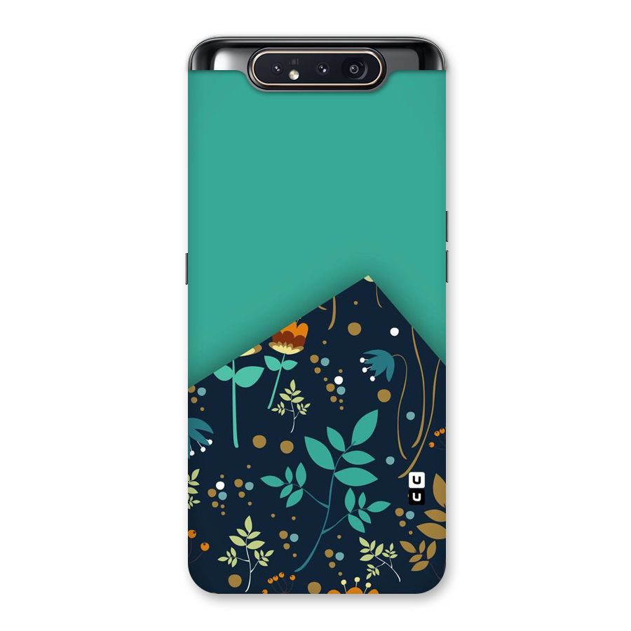 Floral Corner Back Case for Galaxy A80