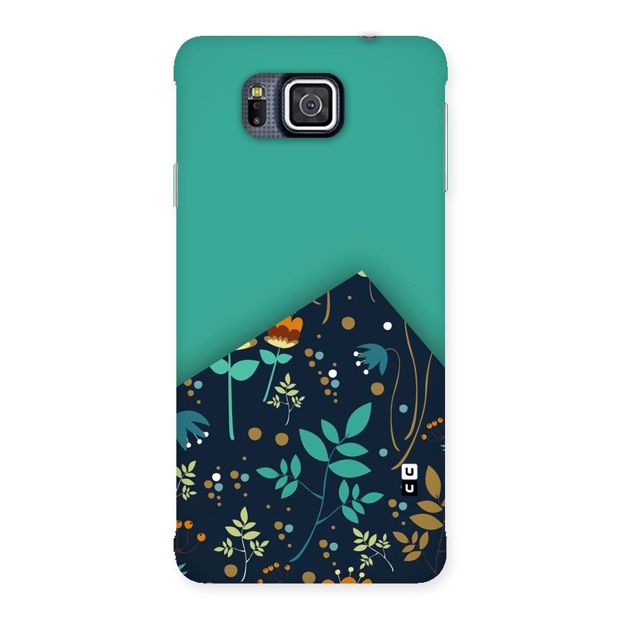 Floral Corner Back Case for Galaxy Alpha