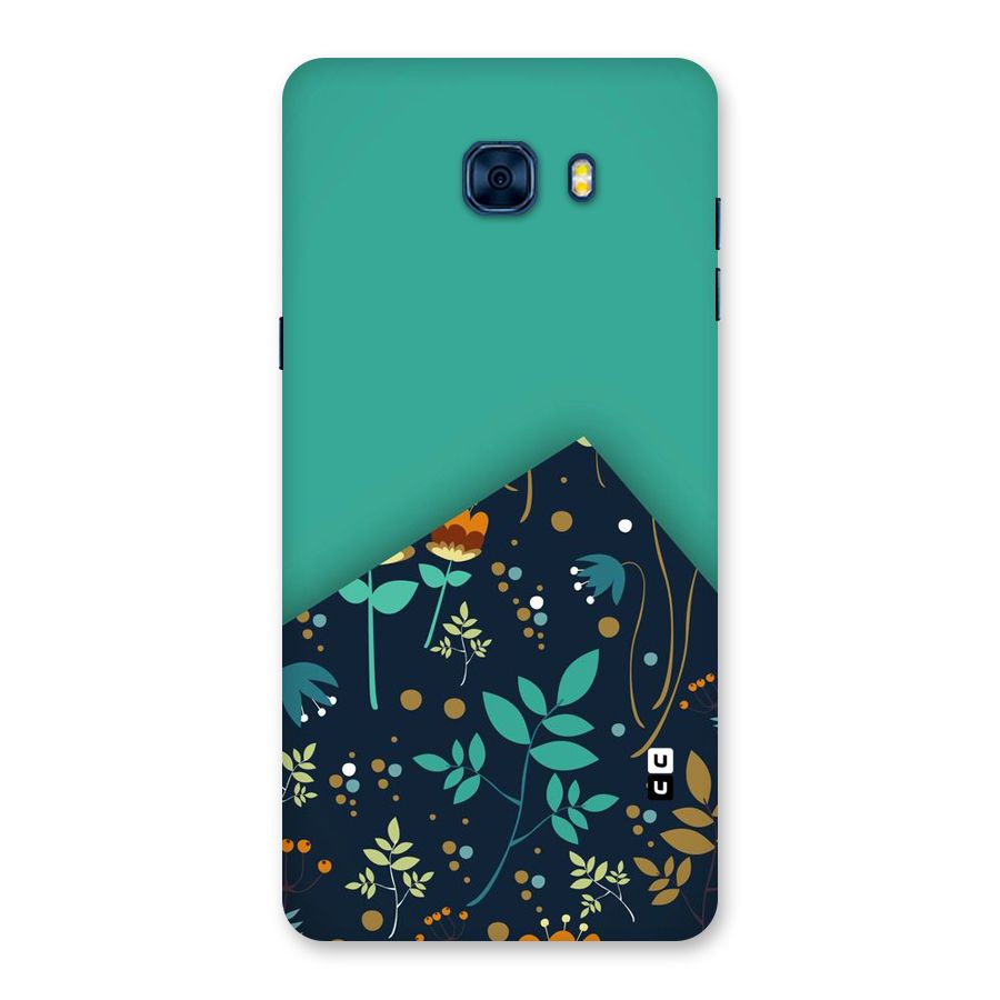Floral Corner Back Case for Galaxy C7 Pro