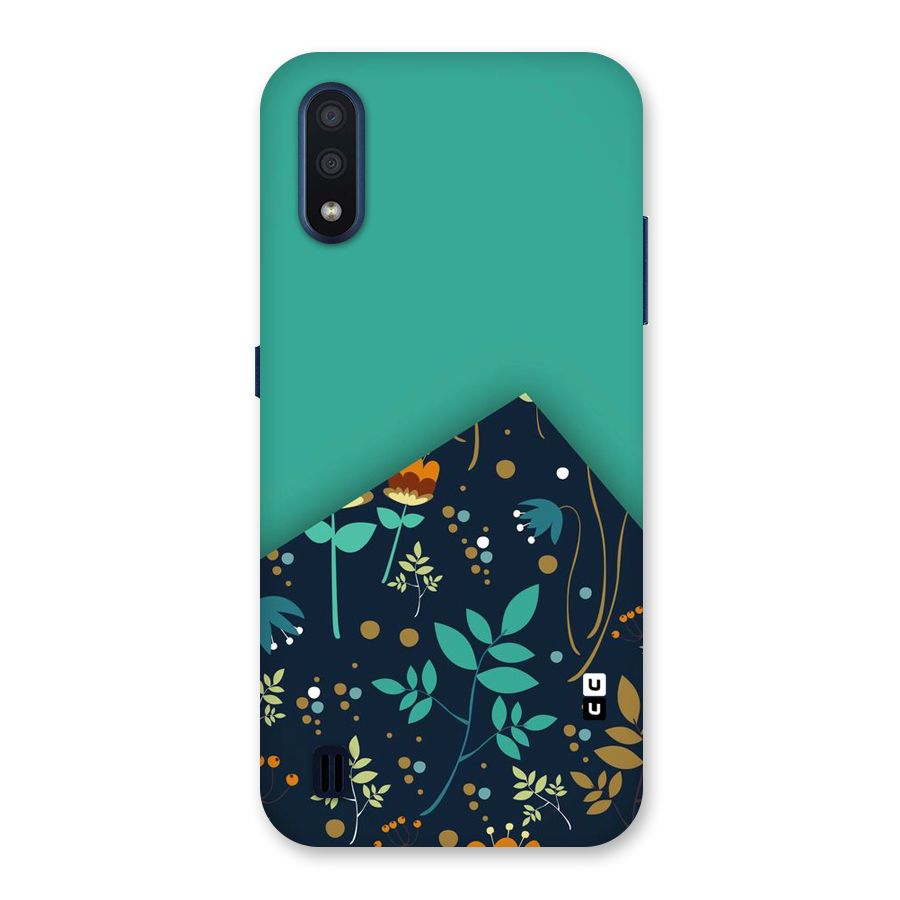 Floral Corner Back Case for Galaxy M01