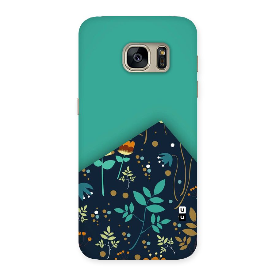 Floral Corner Back Case for Galaxy S7