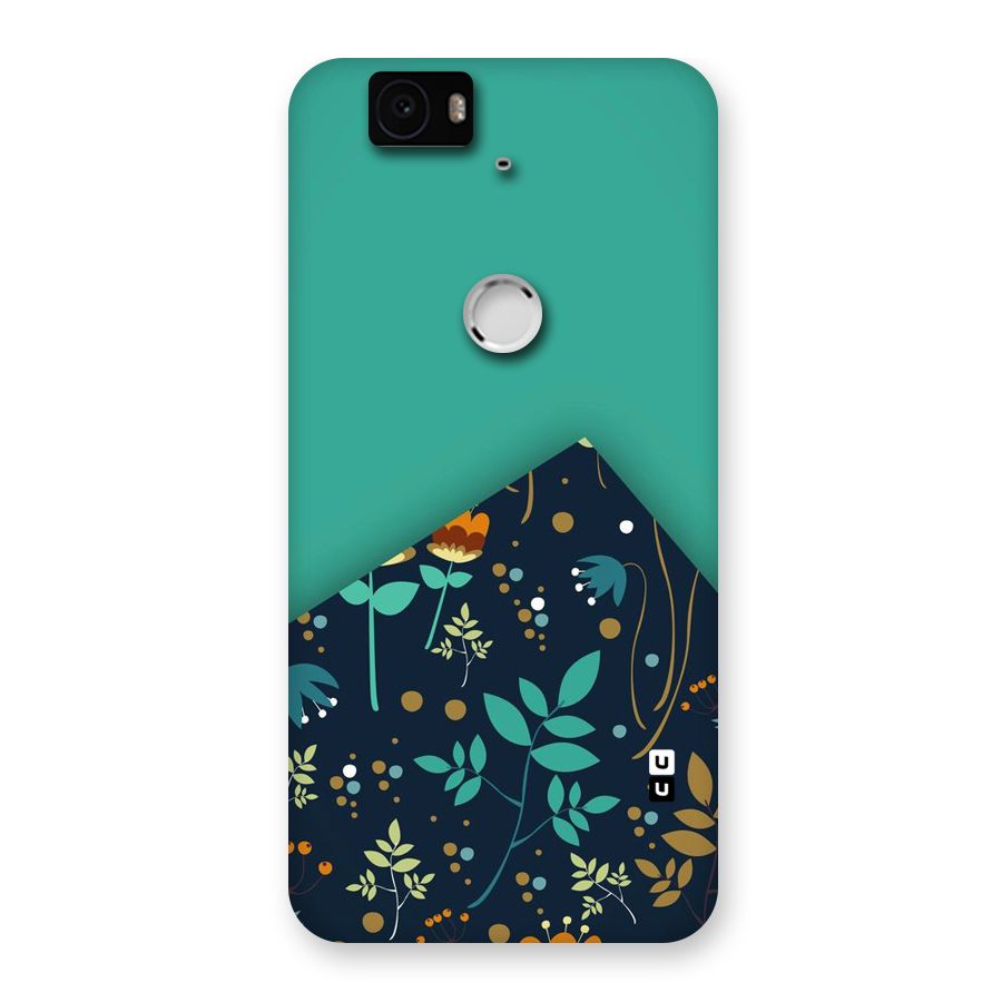 Floral Corner Back Case for Google Nexus-6P