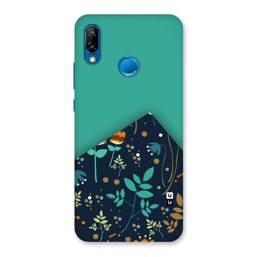 Floral Corner Back Case for Huawei P20 Lite