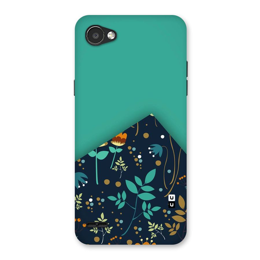 Floral Corner Back Case for LG Q6