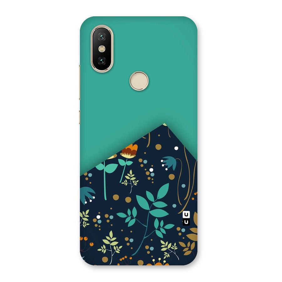 Floral Corner Back Case for Mi A2